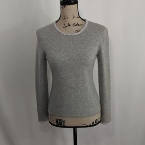 Charter Club 100% Cashmere Sweater w/ Pearl Beads